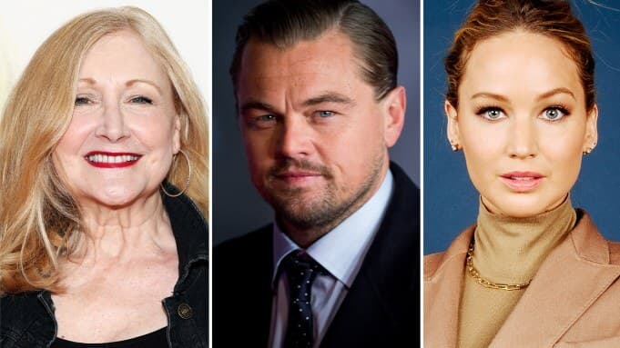 Patricia Clarkson, Leonardo DiCaprio, Jennifer Lawrence