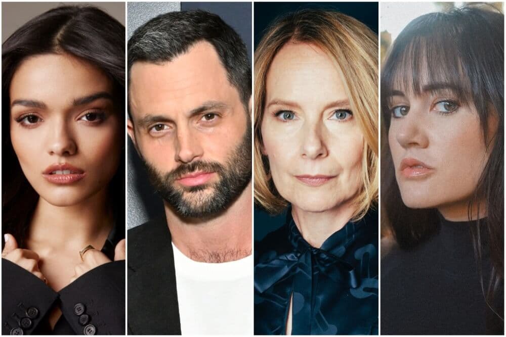 Rachel Zegler, Penn Badgley, Amy Ryan, Audrey Ellis Fox